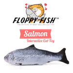 Load image into Gallery viewer, Floppy Fish Interactive Kicker Cat Toy That Flops On Its Own, Salmon Variant
