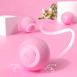 Load image into Gallery viewer, Self Rolling Smart Ball Cat Toy Pink
