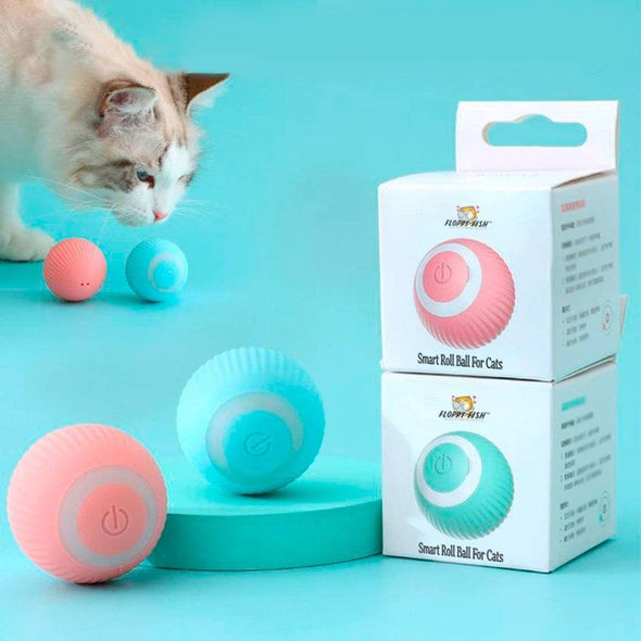 Floppy Fish Automatic Self Moving Smart Rolling Ball for Cats