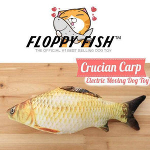 FLOPPY FISH Interactive Moving Fish Toy for Dogs - Crucian Carp FLOPPY FISH Interactive Moving Fish Toy for Dogs - Crucian Carp