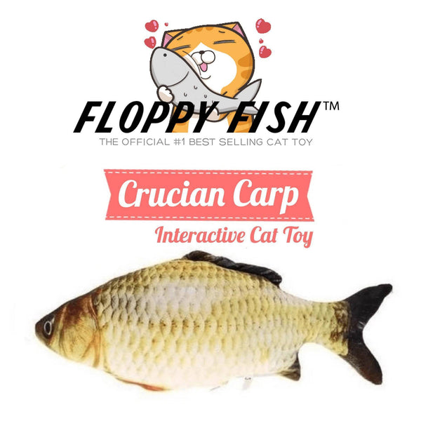 FLOPPY FISH Best Interactive Moving Fish Toy for Cats - Crucian Carp FLOPPY FISH Best Interactive Moving Fish Toy for Cats - Crucian Carp