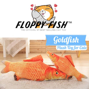 Floppy Fish Cat Toy Plush Goldfish