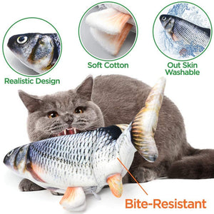 Fish Toy For Cats With Bite Resistant Fabric