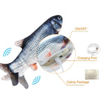 Load image into Gallery viewer, Fish Shaped Pet Toy With On Off Switch, Charging Port, Catnip Package Included
